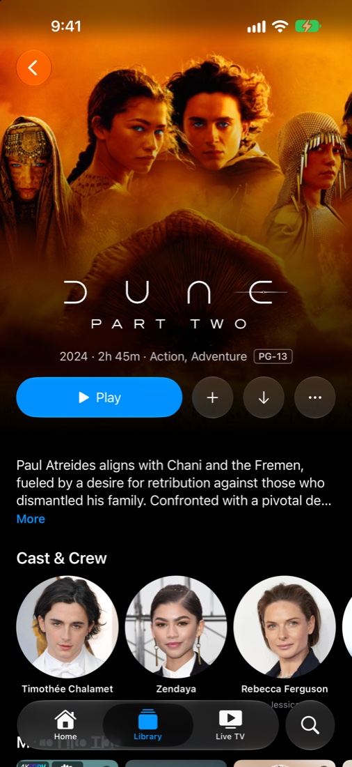 A movie on iPhone