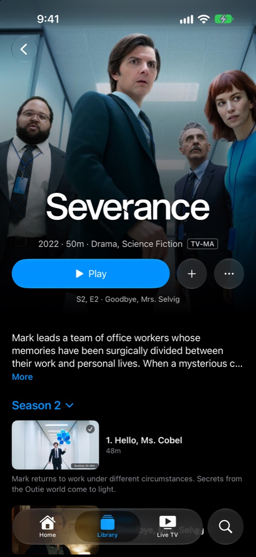 A show on iPhone
